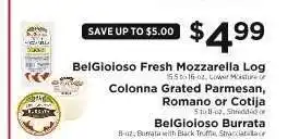 ShopRite BelGioioso Fresh Mozzarella Log offer