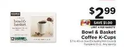 ShopRite Bowl & Basket Coffee K-Cups offer