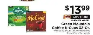 ShopRite Green Mountain Coffee K-Cups 32-Ct offer