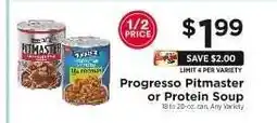 ShopRite Progresso Pitmaster or Protein Soup offer