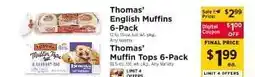 ShopRite Thomas' English Muffins 6-Pack offer