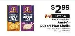 ShopRite Annie's Super! Mac Shells offer