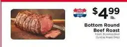 ShopRite Bottom Round Beef Roast offer