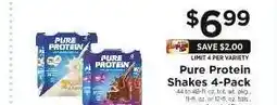 ShopRite Pure Protein Shakes 4-Pack offer