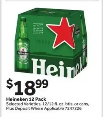 Stop&Shop Heineken 12 Pack offer