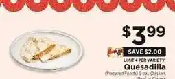 ShopRite Quesadilla offer
