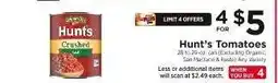 ShopRite Hunt's Tomatoes offer