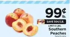 ShopRite Southern Peaches offer