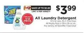 ShopRite all Laundry Detergent offer