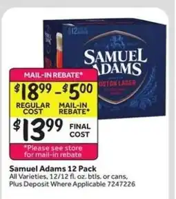 Stop&Shop Samuel Adams 12 Pack offer