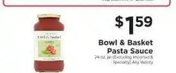 ShopRite Bowl & Basket Pasta Sauce offer
