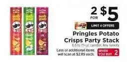 ShopRite Pringles Potato Crisps Party Stack offer