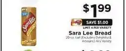ShopRite Sara Lee Bread offer