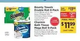 ShopRite Charmin Bath Tissue Mega Roll 9 Pack offer