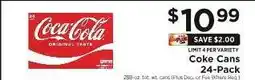 ShopRite Coke Cans 24-Pack offer