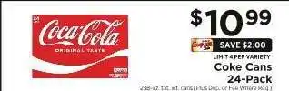 ShopRite Coke Cans 24-Pack offer
