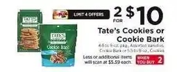 ShopRite Tate’s Cookies or Cookie Bark offer