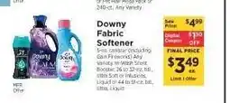 ShopRite Downy Fabric Softener offer
