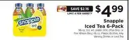 ShopRite Snapple Iced Tea 6-Pack offer