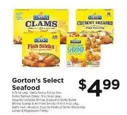 ShopRite Gorton's Select Seafood offer