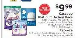 ShopRite Cascade Platinum Action Pacs offer