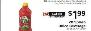 ShopRite V8 Splash Juice Beverage offer