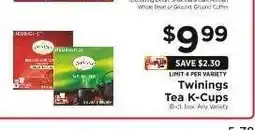 ShopRite Twinings Tea K-Cups offer