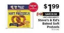 ShopRite Steve's & Ed's Baked Soft Pretzels offer