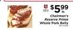 ShopRite Chairman's Reserve Prime Whole Pork Belly offer