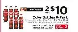 ShopRite Coke Bottles 6-Pack offer