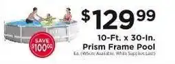 ShopRite 10-Ft. x 30-In. Prism Frame Pool offer