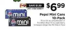 ShopRite Pepsi Mini Cans 10-Pack offer