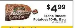 ShopRite Idaho Russet Potatoes offer