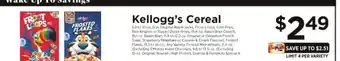 ShopRite Kellogg's Cereal offer
