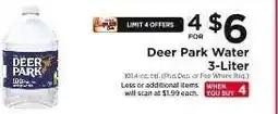 ShopRite DEER PARK WATER offer