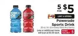 ShopRite Powerade Sports Drink offer