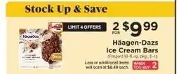 ShopRite Häagen-Dazs Ice Cream Bars offer