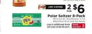 ShopRite Polar Seltzer 8-Pack offer