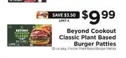 ShopRite Beyond Cookout Classic Plant Based Burger Patties offer