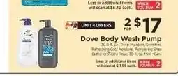 ShopRite Dove Body Wash Pump offer