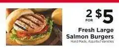 ShopRite Fresh Large Salmon Burgers offer