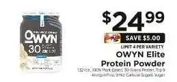 ShopRite OWYN Elite Protein Powder offer