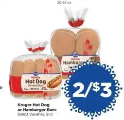 Food 4 Less Kroger Hot Dog or Hamburger Buns offer