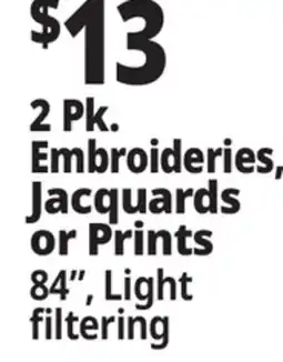 Ocean State Job Lot 2 pk Embroideries, Jacquards or Prints offer