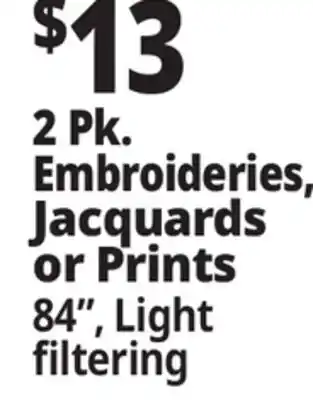 Ocean State Job Lot 2 pk Embroideries, Jacquards or Prints offer