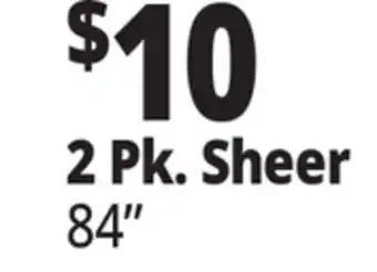 Ocean State Job Lot 2 Pk. Sheer 84 offer