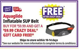 Ocean State Job Lot Aquaglide Inflatable SUP Belt offer