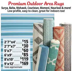 Ocean State Job Lot Premium Outdoor Area Rugs offer