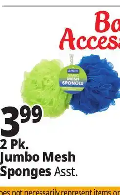 Ocean State Job Lot 2 Pk. Jumbo Mesh Sponges offer