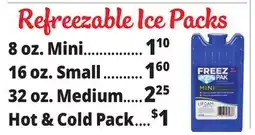 Ocean State Job Lot Refreezable Ice Packs offer